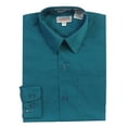 thumbnail image 2 of Gioberti Boy's Long Sleeve Dress Shirt + Solid Tie, Bow Tie, and Hanky, 2 of 4