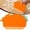 Orange*2PC, 6.7*3.9 inch, variant on 1 Pc Mini Hand Squeegee, Desktop Surface Wiper, Cartoon Small Scraper with Hole, Kitchen Squeegee, Desktop Water Scraper, Portable Cleaning Tool, Practical Multifunctional Glass Wiper