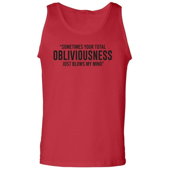 Obliviousness Adult Tank Top