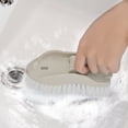 thumbnail image 5 of 2 in 1 Cleaning Brush Tub and Tile Scrubber Brush Floor Brush, 24.4"~34.3" Floor Scrub Brush with Adjustable Long Handle, Removable Tub For Kitchen, Wall, Deck, 2 pcs, 5 of 8
