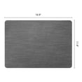 thumbnail image 6 of Unique Bargains 6pcs Faux Leather Table Mats for Kitchen Dark Gray 16.9"x11.8", 6 of 6