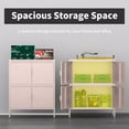 thumbnail image 5 of 4 Door Metal Accent Storage Cabinet for Home Office,School,Garage pink, 5 of 6