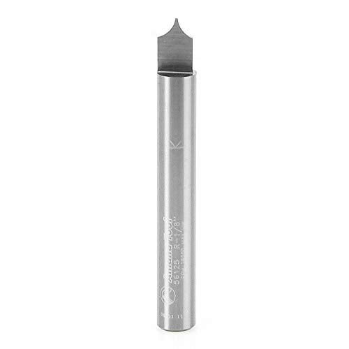 Broca redondeada Amana Tool 56125 de carburo sólido, 3,2 mm