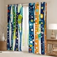 thumbnail image 2 of Homewish Colorful Circle Black Out Curtains For Adults Female Men,Abstract Polka Dots Curtains Pack of 2 (42x63 Each),Vintage Aesthetic Bedroom Curtains,Ultra Soft Home Decor, 2 of 6