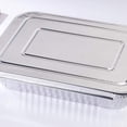 thumbnail image 2 of TAILTOSS 4Pcs Food Container with Lid Tin Foil Moisture Protection Storage Transportation Silver 3500ml, 2 of 2