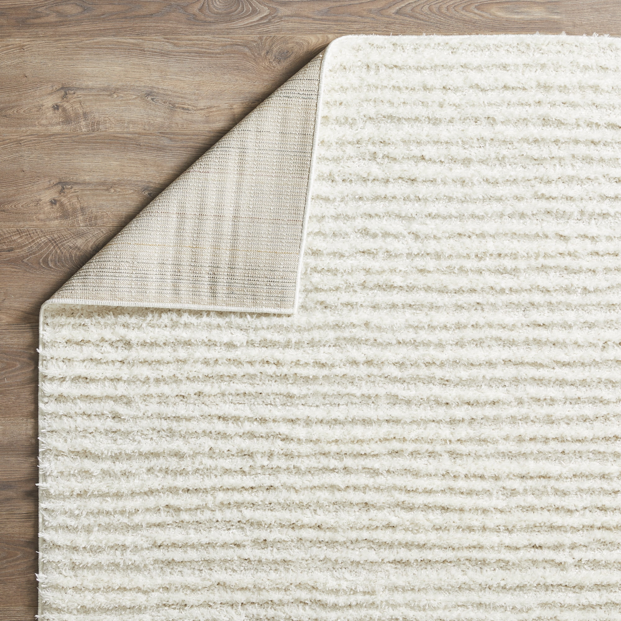 Loomaknoti Vemoa Altomarze 5' x 7' Gray Stripe Indoor Area Rug
