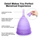 thumbnail image 4 of Vogacara Colector Menstrual Seguro Cómodo Copa Menstrual Suministro Menstrual Liviano Disco Menstrual Antideslizante Suministros Femeninos Monitores de salud tipo 4, 4 of 5