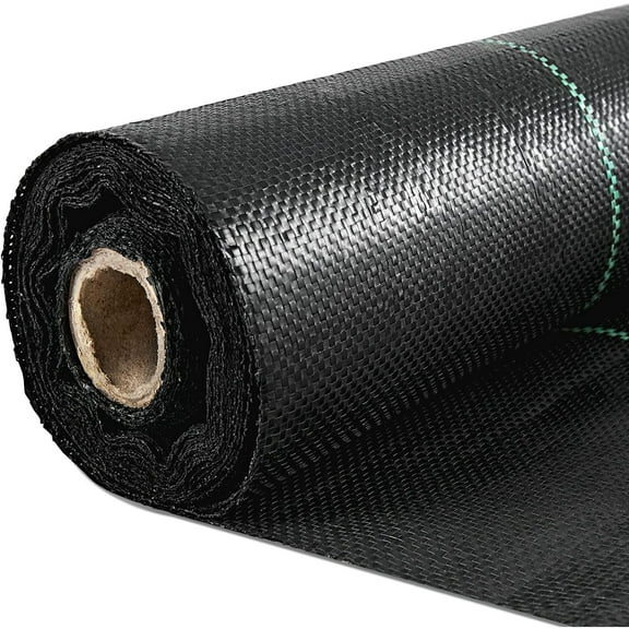 Weed Barrier Landscape Fabric Heavy Duty, 4FTx250FT Geotextile Fabric, 5Oz Woven Weed Block Gardening Mat, Garden Weed Fabric, Good Permeability for Flower Bed, Driveway Fabric, Ground Cover