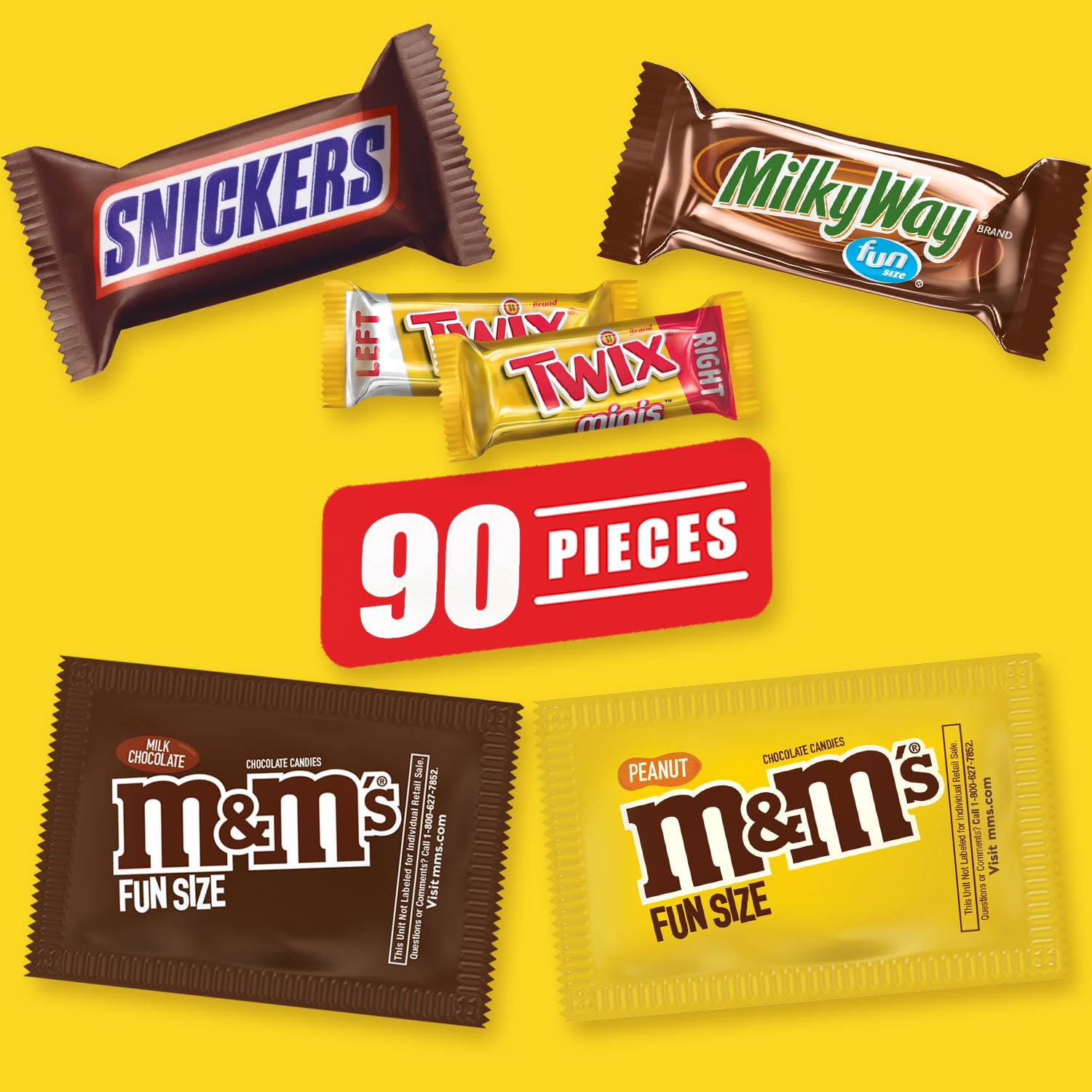 スニッカーズ ディスプレイ 90s Snickers 新品 m&Ms I08b M&M's, Snickers, Twix & Milky Way Chocolate Candy Assortment - 90