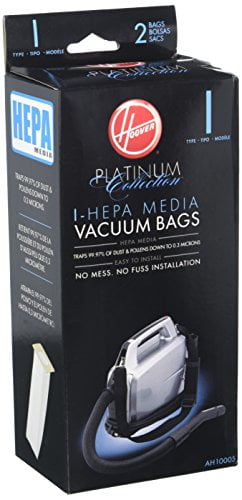 10 Hoover Platinum Type I HEPA Vacuum Bags AH10005 