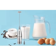 Milk Frother Handheld, Original Foam Maker for Lattes, Automatic Whisk Drink Mixer for Coffee, Mini Electric Foamer Cappuccino, Macchiato, Hot Chocolate, Tea, Frappe, Matcha, Protein Powder Beverage