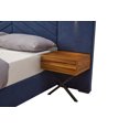 thumbnail image 6 of King Size Velvet Platform Bed with Tufted Wingback Headboard & Storage Cabinets, Modern Upholstered Bed with 2 Night Lamps, 3-in-1 Wood Bed Frame with Strong Slats, Royal Blue, 6 of 7
