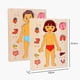 thumbnail image 3 of Puntoco Rompecabezas de madera para el cuerpo de niños y niñas, rompecabezas de anatomía, juguete de aprendizaje del cuerpo humano con órganos internos, juguete educativo temprano para niños y niñ, 3 of 5