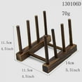thumbnail image 2 of Leonard Bottle Drying Rack Display Cabinet Plate Holders Baby Bottle Drying Rack Lid Organizer Cutting Board Organizer Plate Holder Plate Rack Wood Plates Bottle Rack Dish Rack and Drainboard Set, 2 of 7