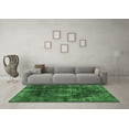 thumbnail image 3 of Ahgly Company Indoor Round Oriental Emerald Green Industrial Area Rugs, 4' Round, 3 of 4