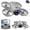 White 9J6, variant on Wuztai Drone with ESC Camera and Neon Lights, RC Quadcopter with Altitude Hold and Headless Mode for Boys, 2.4G FPV Drone with Trajectory Flight and One-Key Control