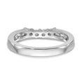 thumbnail image 5 of Solid 14k White Gold Diamond Wedding Band Ring Size 5 (.57 cttw.), 5 of 8