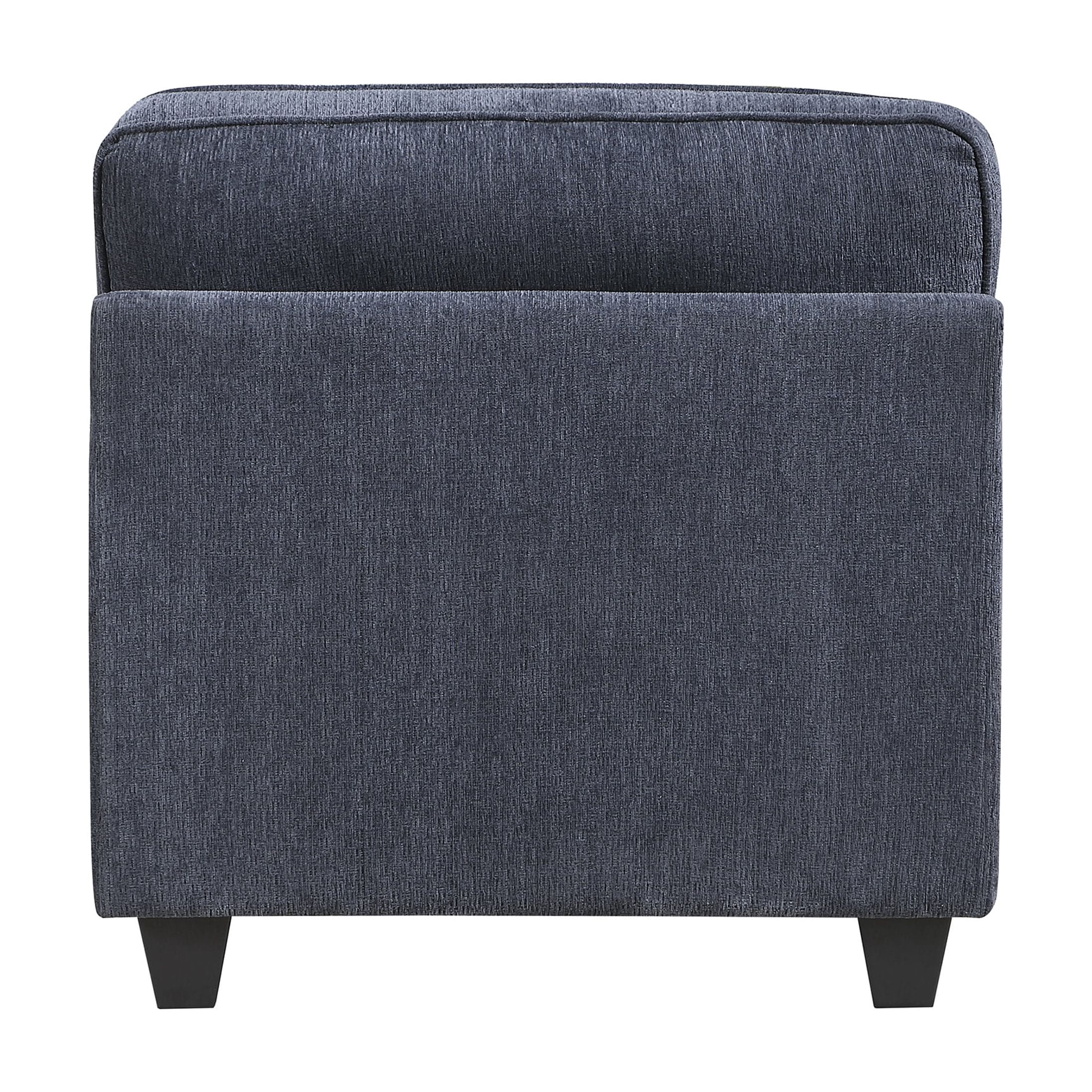 OakvillePark Vintora Chenille Armchair with Pillow, Blue