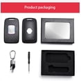 thumbnail image 5 of Estrela Funda para Llave de Coche de Fibra de Carbono, Adecuada para Renault Koleos Kadjar Scenic Megane Sandero Espace Clio Captur Kangoo Laguna Talisman Twingo, Negro, 5 of 5