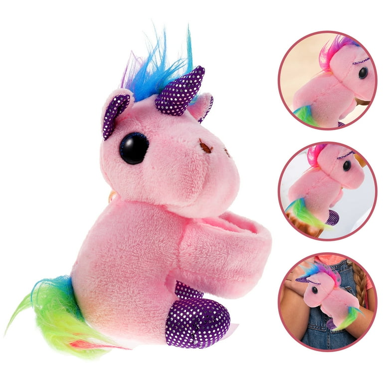 Unicorn plush hotsell slap bracelet
