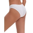 thumbnail image 2 of DARING DIVA Women's Lace Ribbed Low Waisted Butt Lifting Underwear M White, 2 of 6