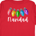 thumbnail image 4 of Inktastic Feliz Navidad Rainbow Holiday Lights Boys or Girls Long Sleeve Toddler T-Shirt, 4 of 5