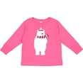 thumbnail image 3 of Inktastic Polar Bear, Cute Bear, Bear with Scarf, Hat Boys or Girls Long Sleeve Toddler T-Shirt, 3 of 5