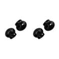 thumbnail image 2 of kurtrusly 1/2/3/5 Pack of 10 Cord Stopper Plastic Round Shaped Lanyard Drawstrings Stoppers with 2 Holes Portable Anti- for slip Rope Fastener Black 2PCS, 2 of 6