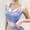 Blue, variant on Womens Solid Yoga Sports Bra Quick Dry Moisture Wicking Breathable Comfortable Workout Bras