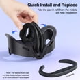 thumbnail image 3 of Meponn Meta Quest 3 Wireless VR Facial Interface Set with Accessories for Meta Quest 3, Black, 3 of 12