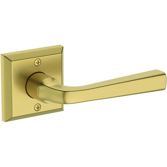 Baldwin Hd.Kin.R.Tsr Kingvale Non-Turning One-Sided Dummy Door Lever - Brass