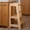 Natural Finish (Unpainted), variant on Stepup Baby Toddler Tower Green - 3-Level Adjustable Wooden Toddler Step Stool Kids for 18 Months to 4 Years