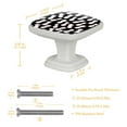 thumbnail image 4 of 4PCS Square Cabinet Fluorescence Knob Glowing in the Dark Furniture Drawer Pulls Handle with Screws Pineapple, 4 of 5