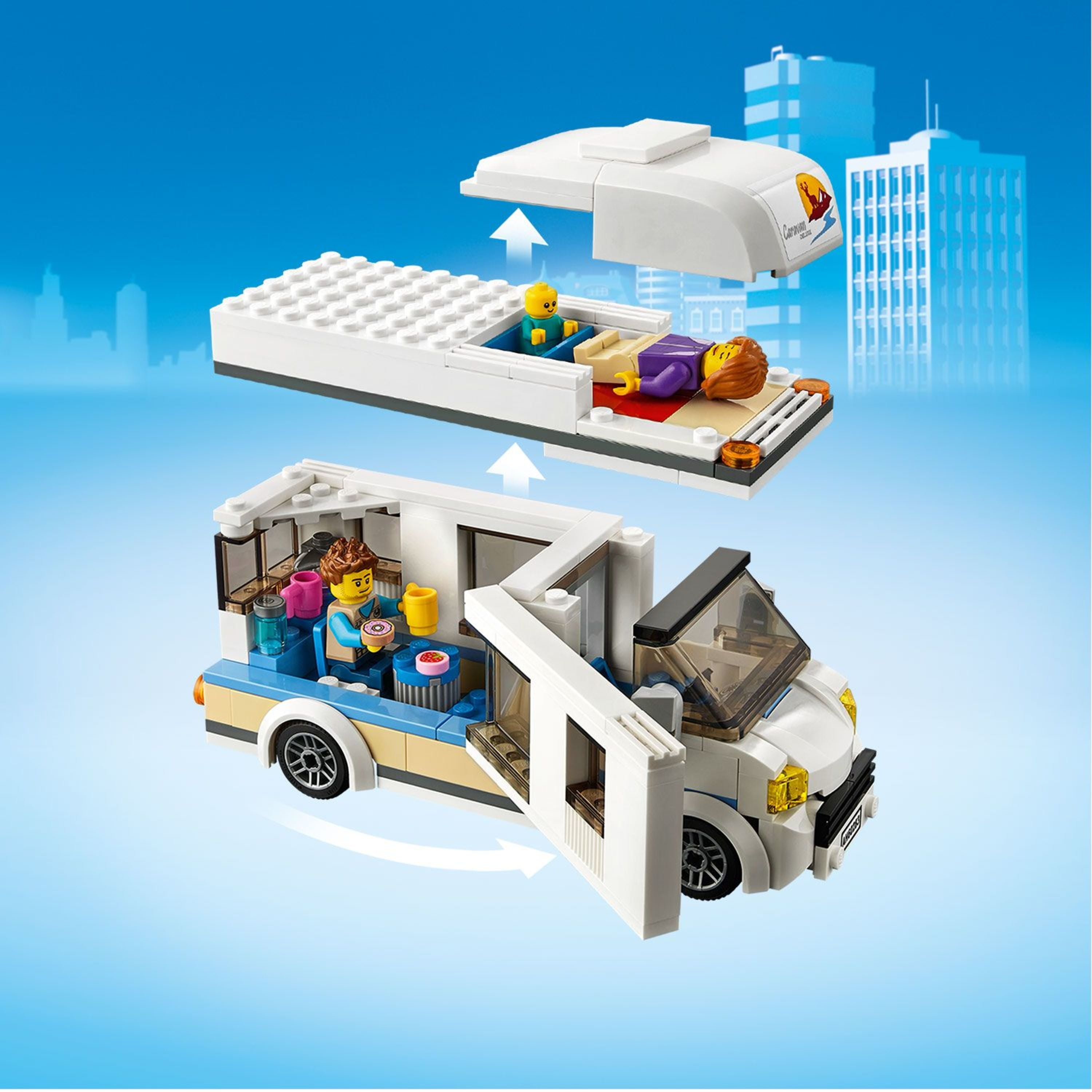 LEGO City Great Vehicles Holiday Camper Car 60283 for Kids Aged 5 Plus Years Old, Caravan Summer Sets, Gift Idea - Walmart.com