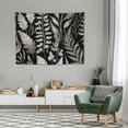 thumbnail image 2 of ONETECH  Botanical Fabric Wall Hanging Tapestry Eucalyptus Vintage Simple Sage Green Black Nature Tree Leaves Plants Boho Minimalist Tropical Home Decor Art for Living Room Bedroom Dorm, 2 of 7