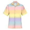 thumbnail image 4 of Easter Button Up Shirt for Men Button Down Tops Short Sleeve Funny Color Print Lapel Spring Tees, 4 of 4