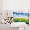 thumbnail image 4 of Ambesonne Green Throw Pillow Cover 2 Pack, Field Grassland, 16", Green Blue Yellow, 4 of 5