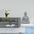 thumbnail image 2 of Figura de escritorio,Estatua de rana camarero,estante,escritorio,decoración del hogar,Estatua de mono,Estatua de Buda Mono para Interiores y Exteriores Budista,Figuras en miniatura meditando, 2 of 8
