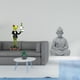 thumbnail image 2 of Figura de escritorio,Estatua de rana camarero,estante,escritorio,decoración del hogar,Estatua de mono,Estatua de Buda Mono para Interiores y Exteriores Budista,Figuras en miniatura meditando, 2 of 8
