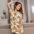 thumbnail image 3 of Easygdp Squirrel With Colorful Tail Camisón de manga corta para mujer, informal, estampado, 3 of 6