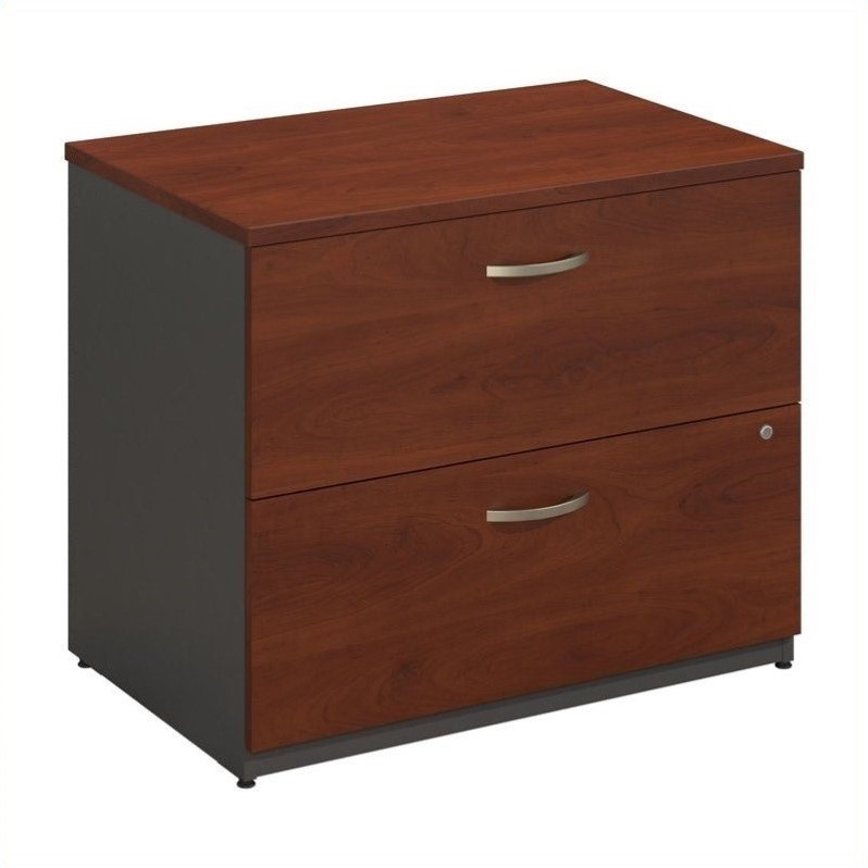 2 Drawer Lateral File and 3 Drawer Mobile Pedestal Set in Cherry - image 3 of 9