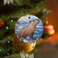 thumbnail image 6 of Ornament Capybera Ceramic Double Sided Tree Xmas Ornament Capybara Gifts for Girls Capybara Lovers for Christmas Tree Decoration Xmas Party Decorations Christmas Ornament for Family Sister Friend, 6 of 8