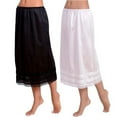 thumbnail image 6 of Women Half Slip Anti Static Long Skirt Underskirt Petticoat Extender Soild Color, 6 of 10
