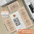 thumbnail image 2 of Boho Kitchen Mats for Floor 3 PCS, Non-Slip Kitchen Rug Sets, Waterproof Mats for Kitchen Floor, Farmhouse Washable Runner Rugs for Hallway Laundry Holiday Sink Decor (Orange,20"x59"+20"x48"+20"x32"), 2 of 7