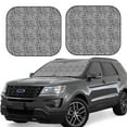 thumbnail image 1 of Saiise Black Leopard for Foldable Car Sun Shades (2-Pack) Offer Sun Protection with an Easy-fold Design for Convenient Windshield Shading-Small, 1 of 6