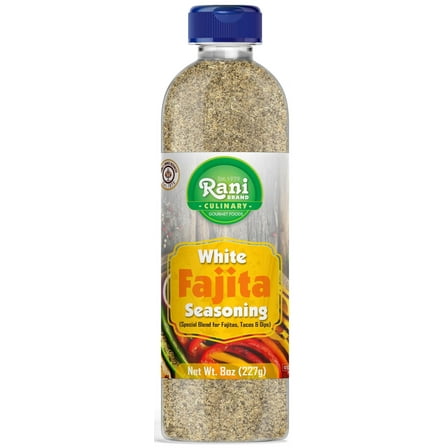 Rani White Fajita Seasoning (Special Blend for Fajitas, Tacos & Dips) 8oz (227g) PET Jar ~ All Natural | Gluten Friendly | NON-GMO | Kosher | Vegan | Product of USA