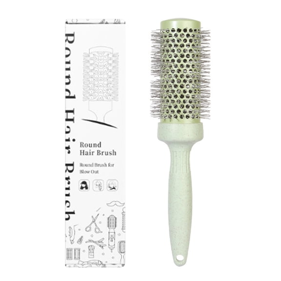 Elook Round Hair Brush, 1.7” Barrel 2.5” Overall Thermal Ceramic Ionic Round Brush, Anti-Frizz Volume Blowout Brush with Dual Bristles & Ergonomic Non-Slip Handle for Home Salon Hair Styling