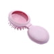 thumbnail image 1 of Jumpingount Peine plegable Cepillo para el cabello Espejo de maquillaje Masajeador Tamaño de bolsillo portátil Forma redonda Peines de aseo Pinceles de maquillaje y herramientas Rosado, 1 of 6