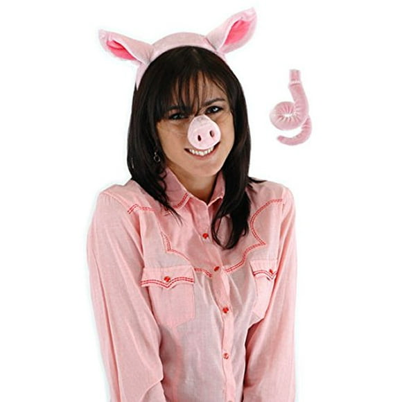 Bandeau de Costume d'Oreilles de Cochon avec le Nez et la Queue de Cochon par Elope