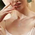 thumbnail image 1 of Collier en Strass, Bijou Collier en Forme de Cœur à la Mode Délicat pour Femmes pour Fête, 1 of 8